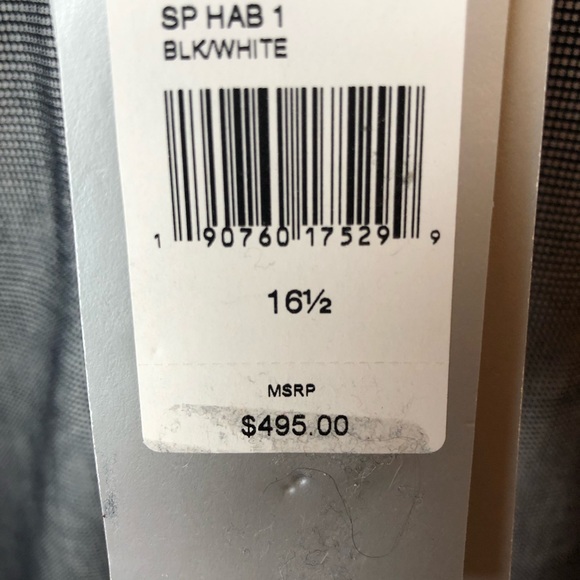 NWT, Ralph Lauren Purple Label Black & white shirt - Picture 4 of 7